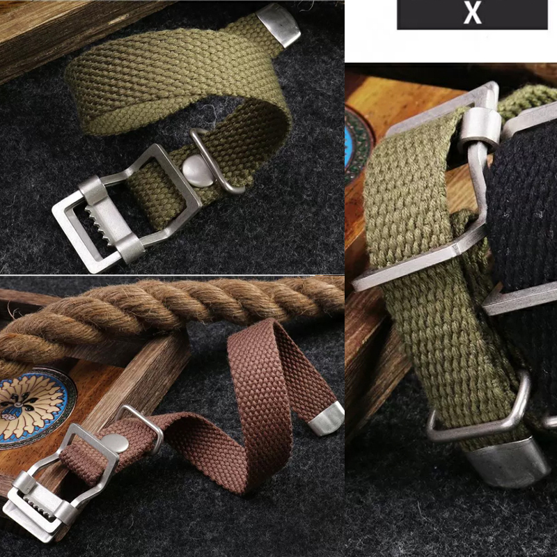 Canvas Strap Watch - 20mm 22mm 19mm 21mm 高品質ナイロンキャンバス時計バンド ロレックス、セイコー、オメガ、チューダー用