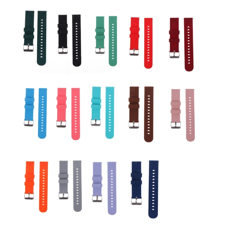 Silicone Watch Band 22Mm - Samsung,Huawei,Huawei,Garmin,Xiaomi用のスペアストラップ,シリコン,20/22mm