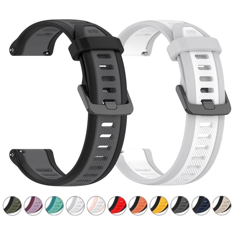 Silicone Watch Band 22Mm - 22mm 20mm 18mm テクスチャシリコンストラップ Garmin Forerunner