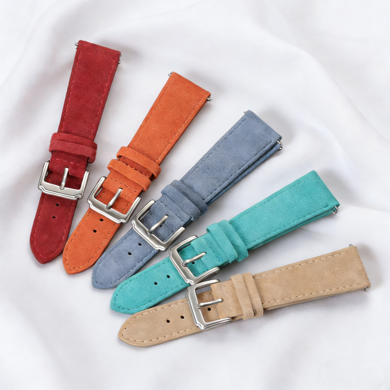 Suede Strap Watch - クイックリリーススエードレザー時計ストラップ 18 ミリメートル 19 ミリメートル 20