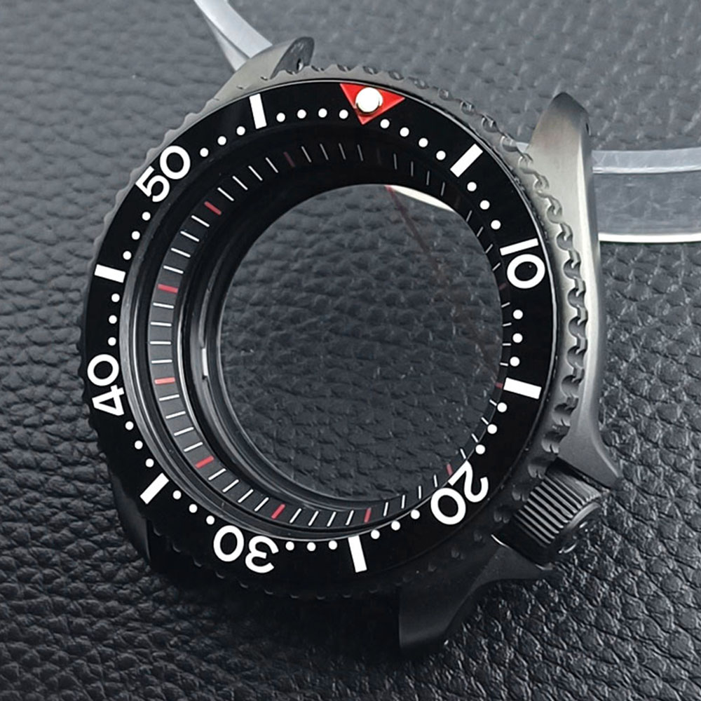 Seiko Watch 5 Sports - メンズプレーンサファイア時計,メンズウォッチアクセサリー,ムーブメントケース,スチール,マット,ブラック,22mmバンド,42mm,nh 35,nh36