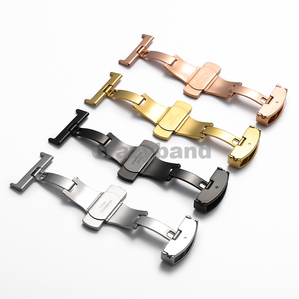 ステンレス鋼ユニバーサルバタフライバックルアクセサリー 10 - Butterfly Clasp Deployant のレビューと価格