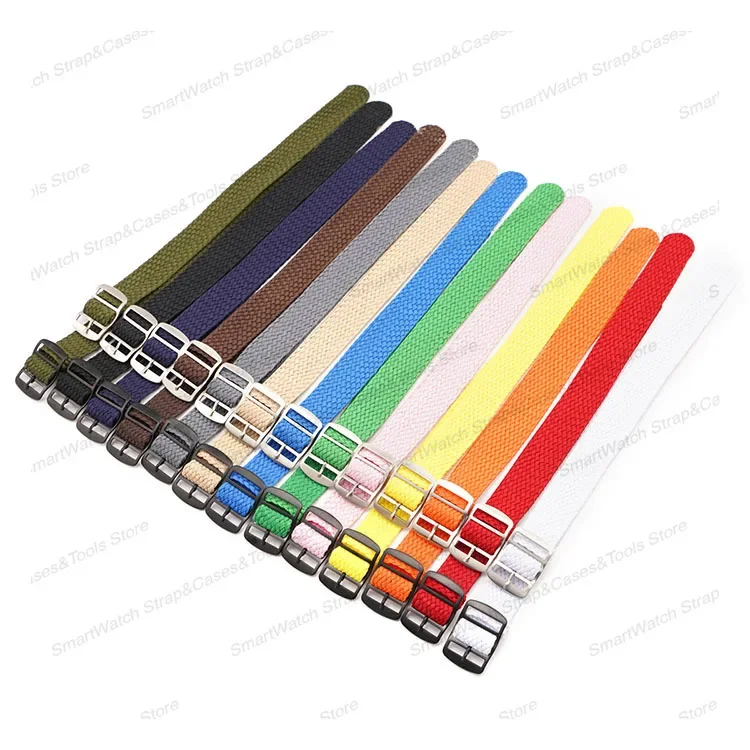 メンズナイロン製時計バンド,ミリタリーウォッチバンド,メタル - Perlon Strap Woven のレビューと価格