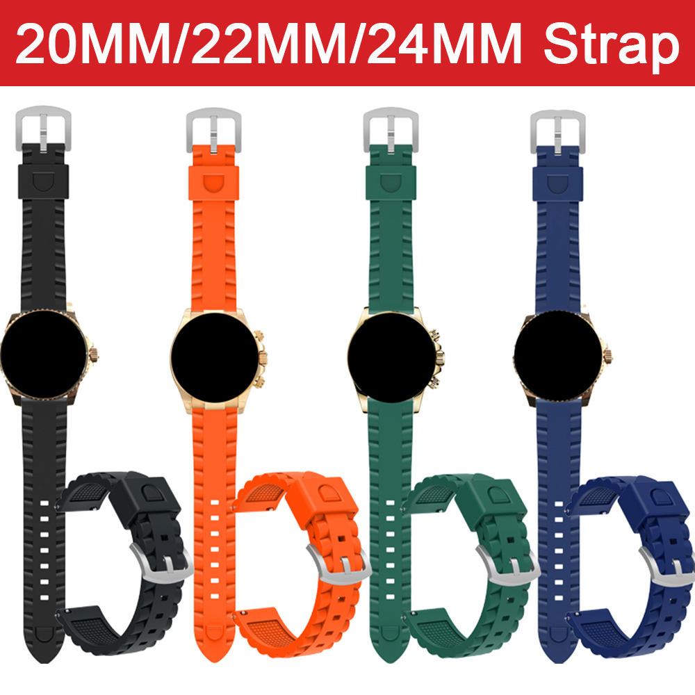 ソフトシリコンストラップ 20 ミリメートル 22 ミリメー - Silicone Watch Band 22Mm のレビューと価格