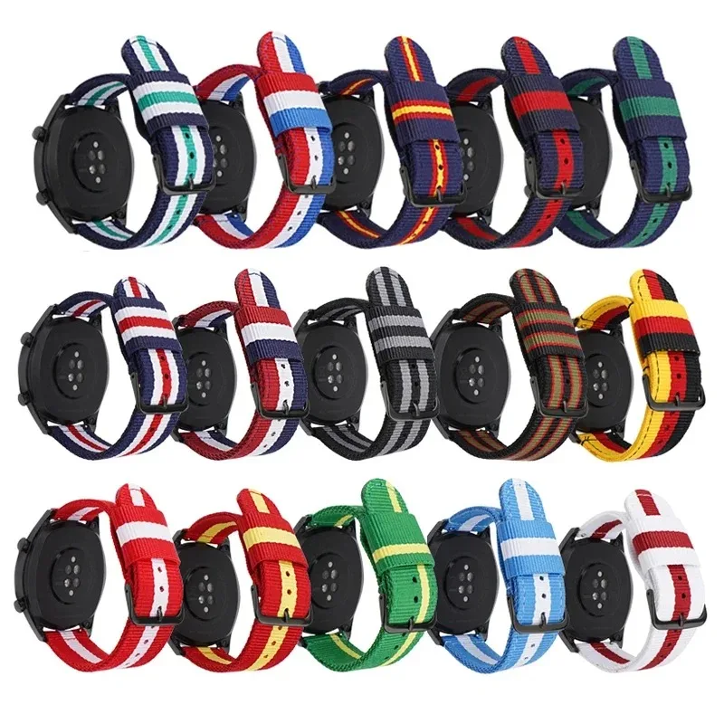 ナイロン時計ストラップ 20 ミリメートル 22 ミリメート - Canvas Strap Watch のレビューと価格