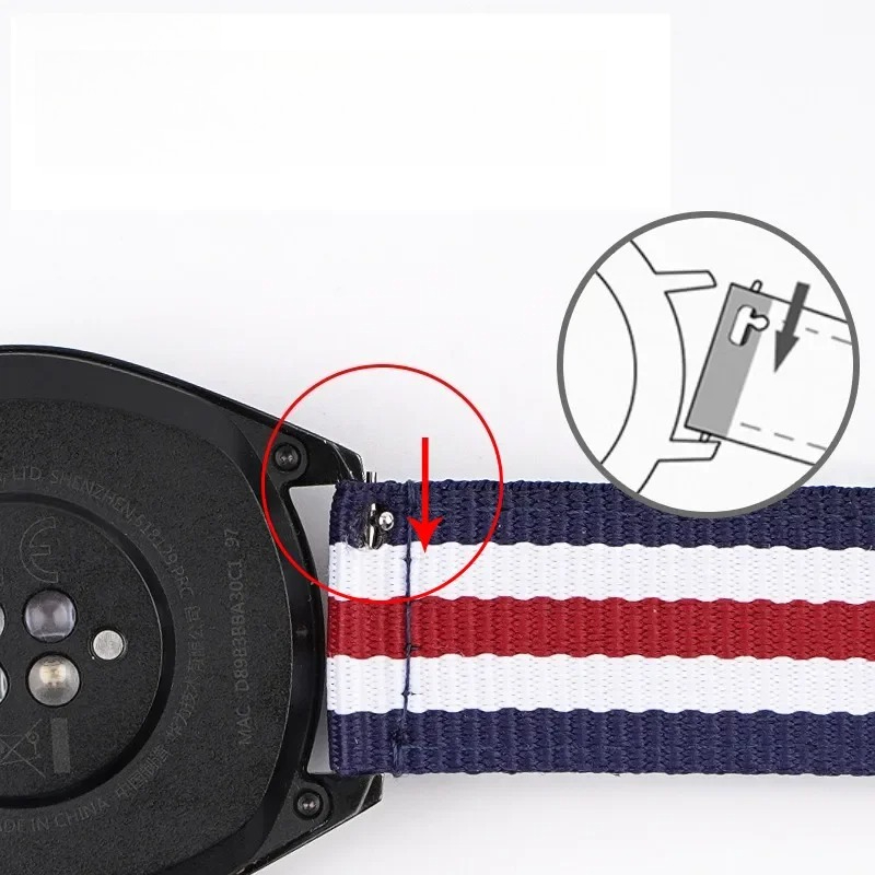 ナイロン時計ストラップ 20 ミリメートル 22 ミリメート - Canvas Strap Watch のレビューと価格