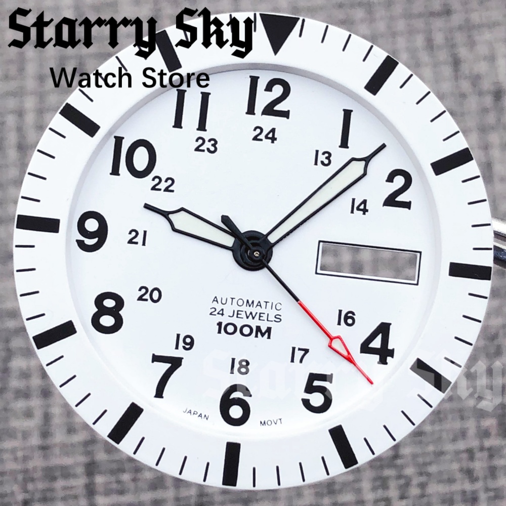 星空柄新型34.3mmダブルカレンダー文字盤、グリーン夜光付 - Seiko Watch 5 Sports のレビューと価格