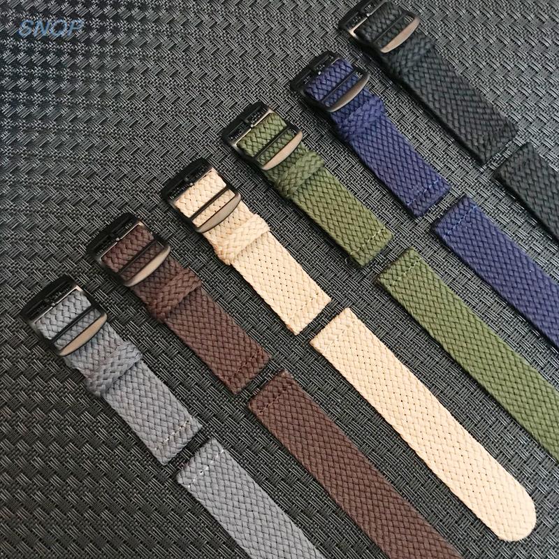 モノクロ織りナイロンウォッチバンド、ウォッチストラップバンド - Perlon Strap Woven のレビューと価格