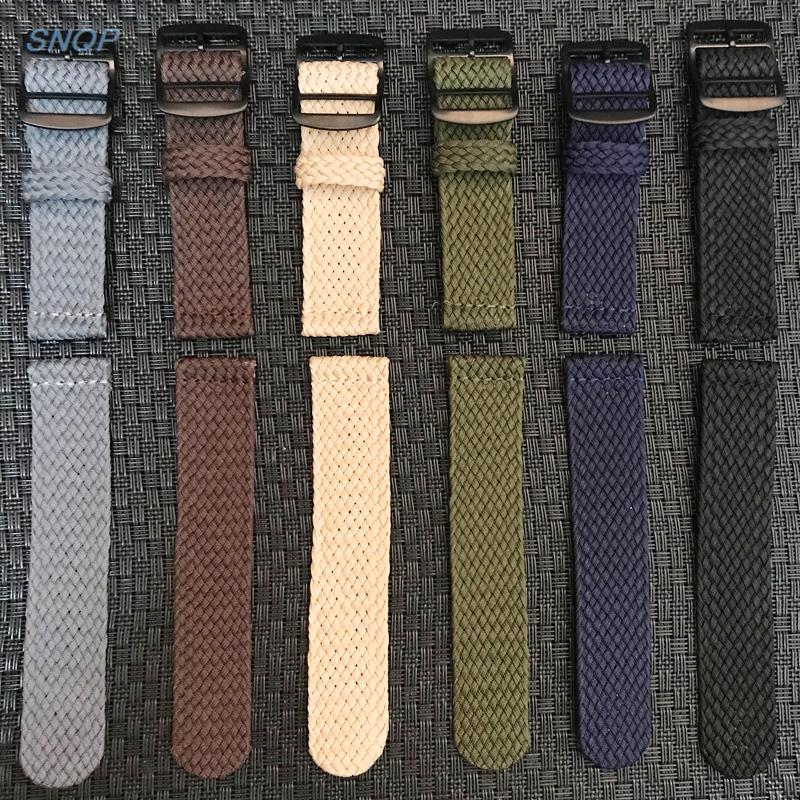 モノクロ織りナイロンウォッチバンド、ウォッチストラップバンド - Perlon Strap Woven のレビューと価格
