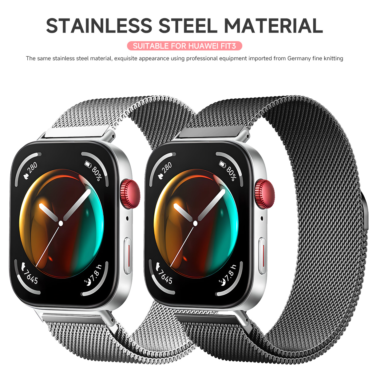 ミラネーゼ磁気ループストラップ Huawei Watch F - Milanese Loop Magnetic のレビューと価格