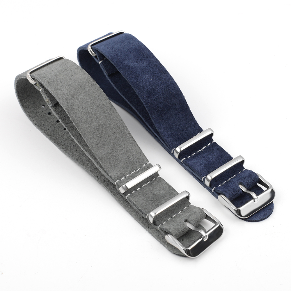 ソフトスエード時計バンドロングストラップ 18 ミリメートル - Suede Strap Watch のレビューと価格