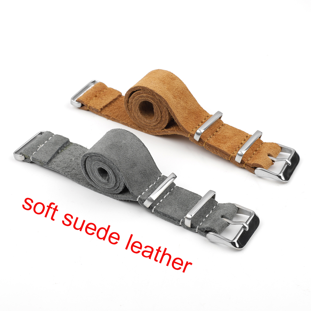 ソフトスエード時計バンドロングストラップ 18 ミリメートル - Suede Strap Watch のレビューと価格