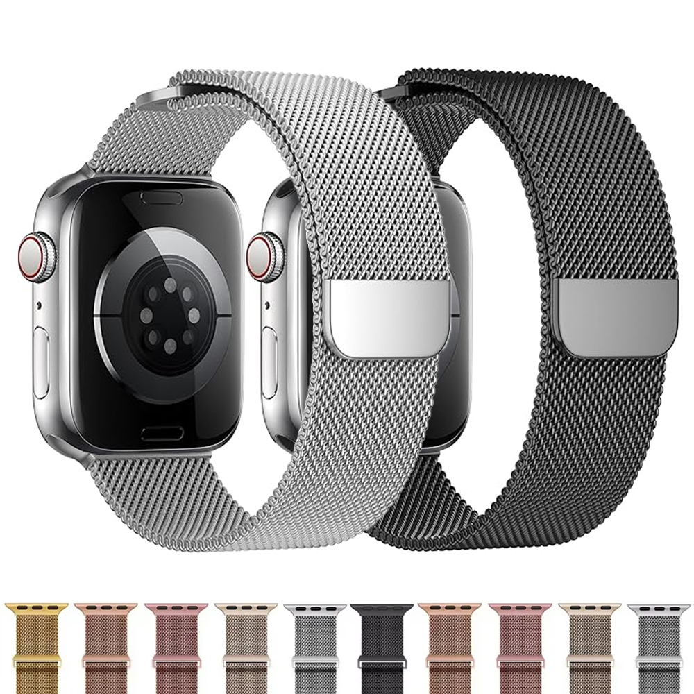 磁気ストラップ Apple Watch バンド 10 9 8 - Milanese Loop Magnetic のレビューと価格