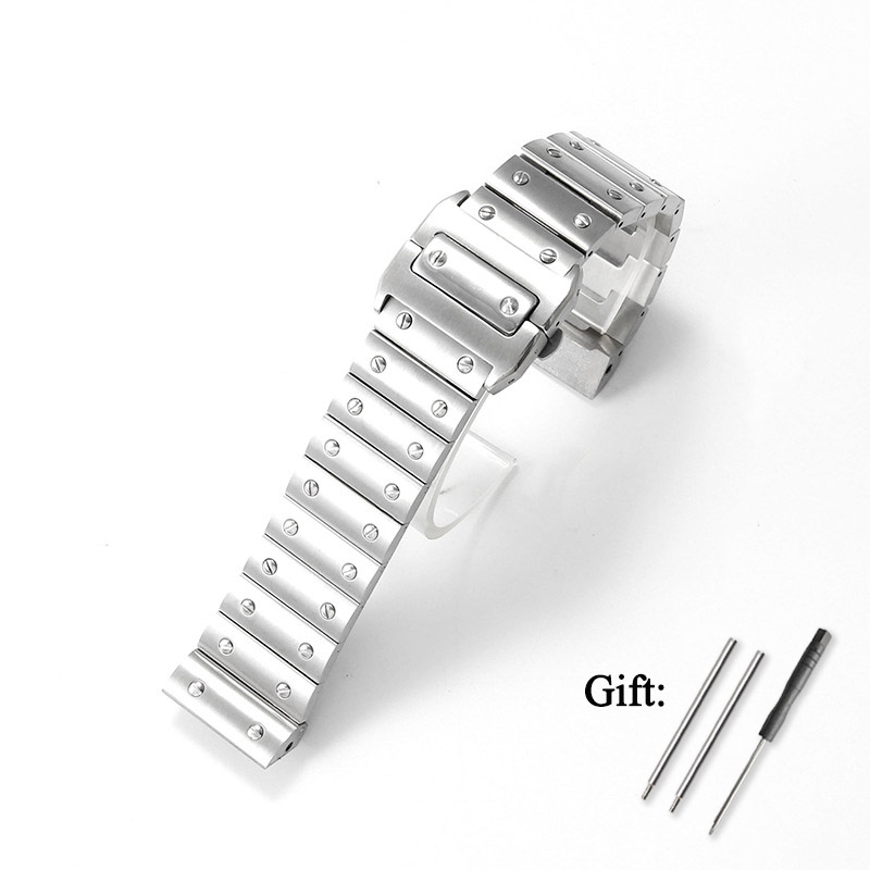 23mm 高品質ステンレススチール製時計ストラップ カルティ - Cartier Watch Tank のレビューと価格