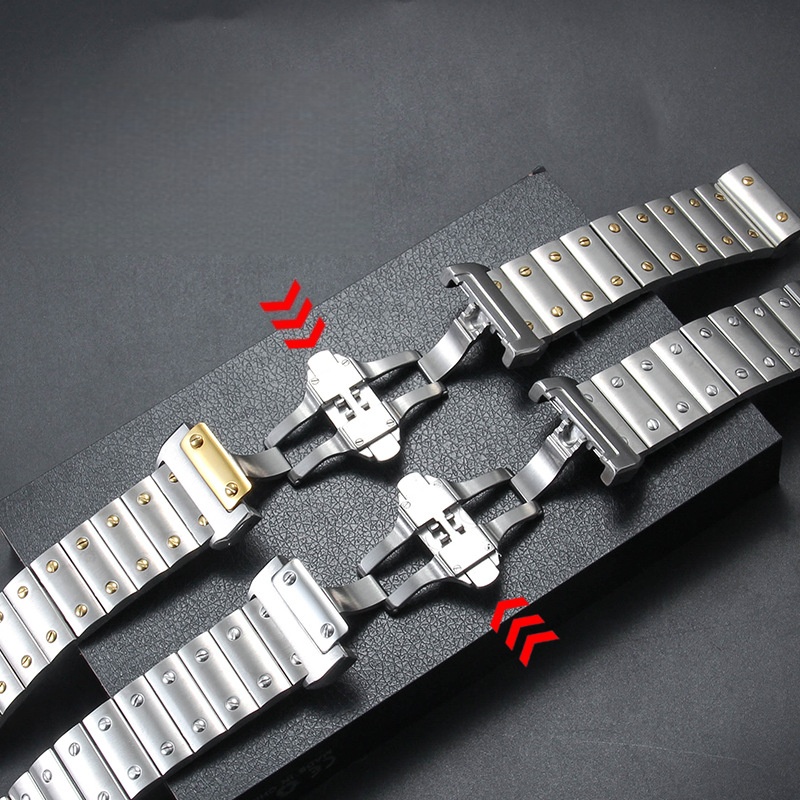 23mm 高品質ステンレススチール製時計ストラップ カルティ - Cartier Watch Tank のレビューと価格