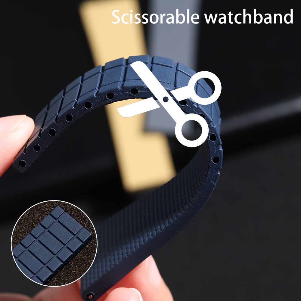 新デザインCTS FKMラバー時計ストラップ 20mm FK - Suede Strap Watch のレビューと価格