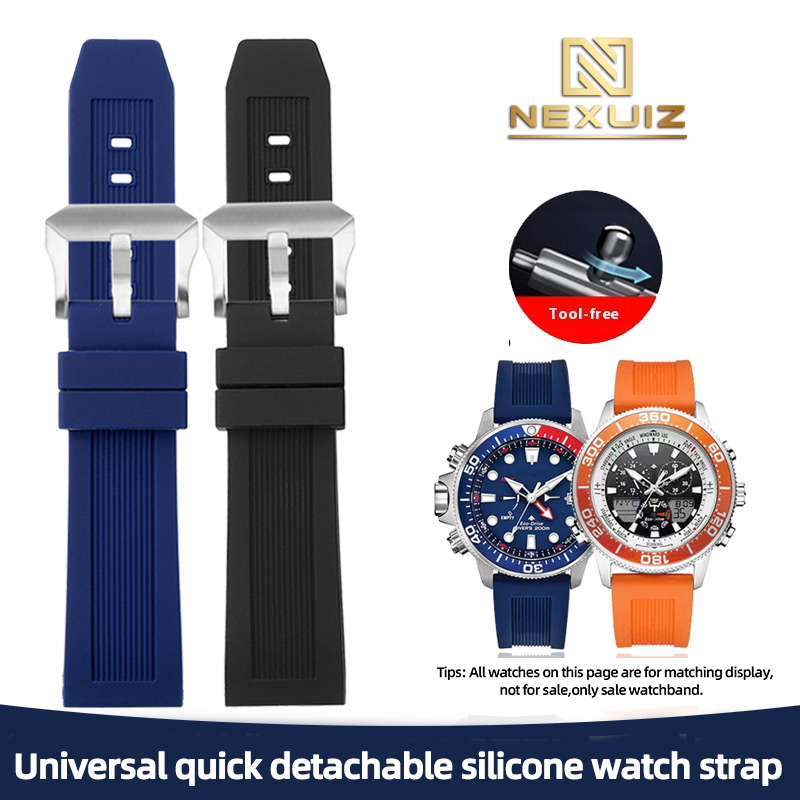 ユニバーサルラバーウォッチアクセサリー,22mm,バックル付 - Citizen Watch Promaster のレビューと価格