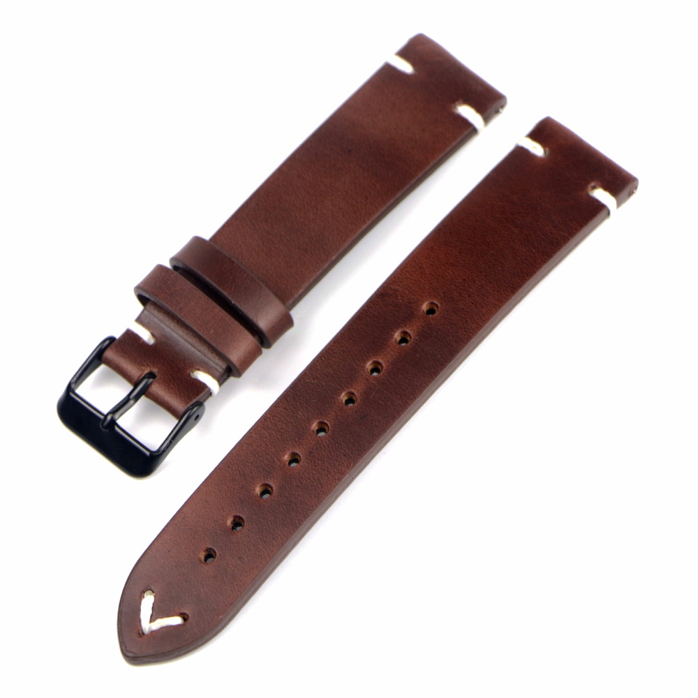 ヴィンテージ本革18mm 19mm 20mm 22mmオイル - Suede Strap Watch のレビューと価格