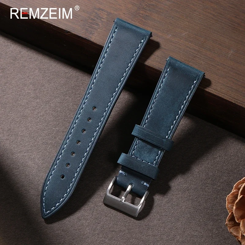 クレイジーホース-クイックリリースレザーウォッチストラップ、 - Suede Strap Watch のレビューと価格