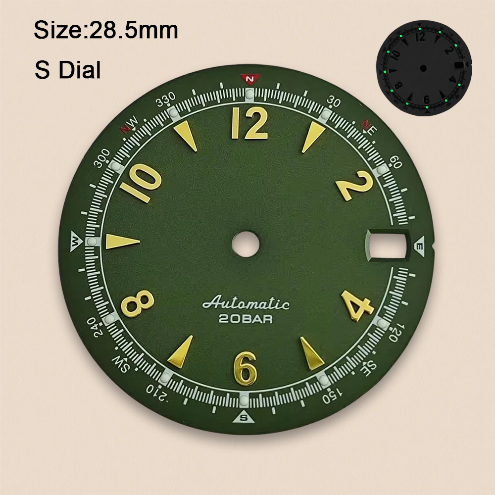 NH35 NH36ムーブメント対応 NH35ダイヤル Sロゴ - Seiko Watch 5 Sports のレビューと価格