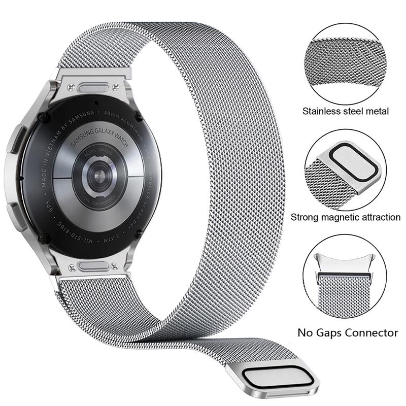 ミラネーゼループサムスンギャラクシーウォッチ 7 6 5 4 - Milanese Loop Magnetic のレビューと価格