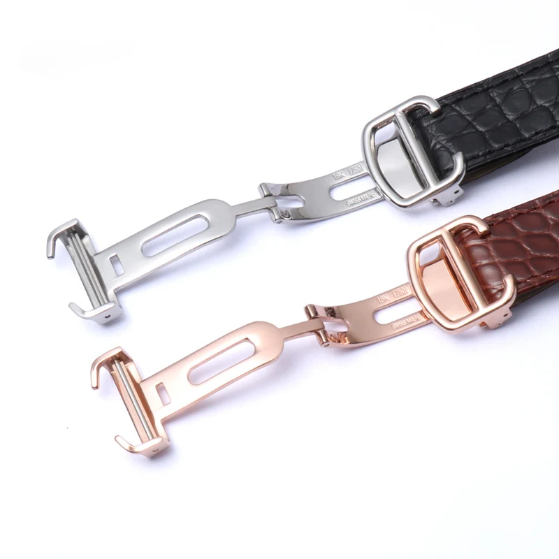 ワニ本革時計ストラップカルティエソロタンクロンドンカリボ革時 - Cartier Watch Tank のレビューと価格