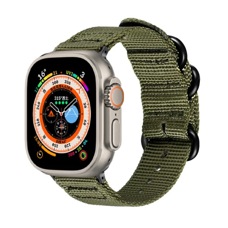 ナイロンキャンバスストラップ Apple Watch 10  - Canvas Strap Watch のレビューと価格