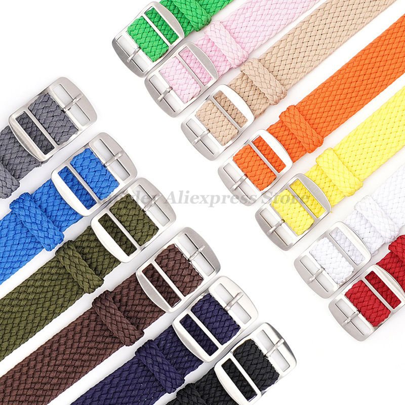 パーロン時計用の織りナイロンストラップ,14mm, 16mm - Nato Strap Nylon のレビューと価格