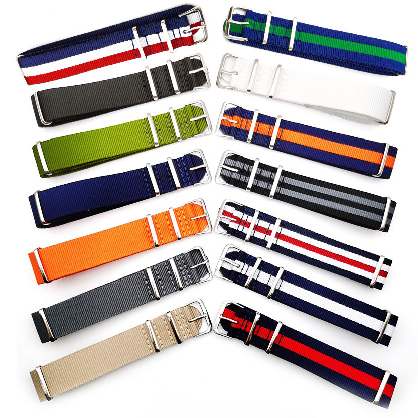 キャンバスバンドナイロン時計ストラップ時計バンドベルト金属バ - Canvas Strap Watch のレビューと価格