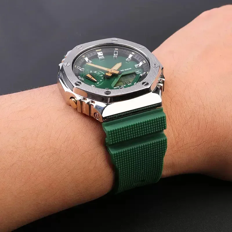ゴム時計バンドカシオ G-Shock GM2100 GA21 - Casio Watch G-Shock Ga-2100 のレビューと価格