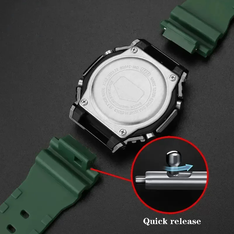 ゴム時計バンドカシオ G-Shock GM2100 GA21 - Casio Watch G-Shock Ga-2100 のレビューと価格