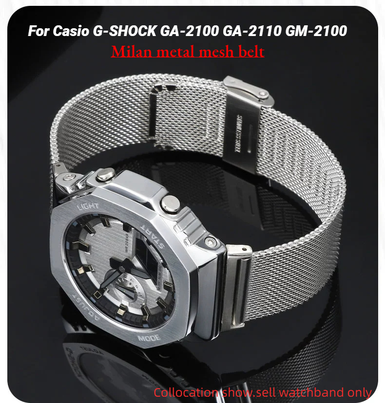 ミラノメタルメッシュベルトカシオ G-SHOCK 腕時計 G - Casio Watch G-Shock Ga-2100 のレビューと価格