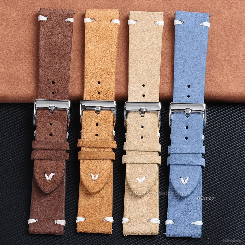 18 ミリメートル 20 ミリメートル 22 ミリメートル高 - Suede Strap Watch のレビューと価格