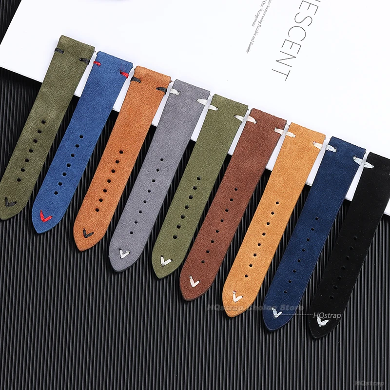 18 ミリメートル 20 ミリメートル 22 ミリメートル高 - Suede Strap Watch のレビューと価格