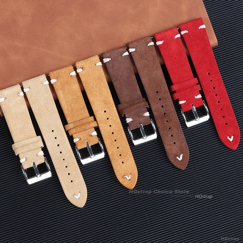 18 ミリメートル 20 ミリメートル 22 ミリメートル高 - Suede Strap Watch のレビューと価格